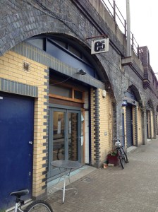 The entrance to E5 Bakehouse, London Fields