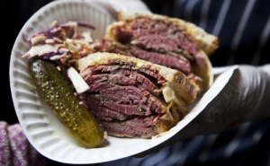 Mouthwatering sandwich! Get there early, as they are usually sold out by 12